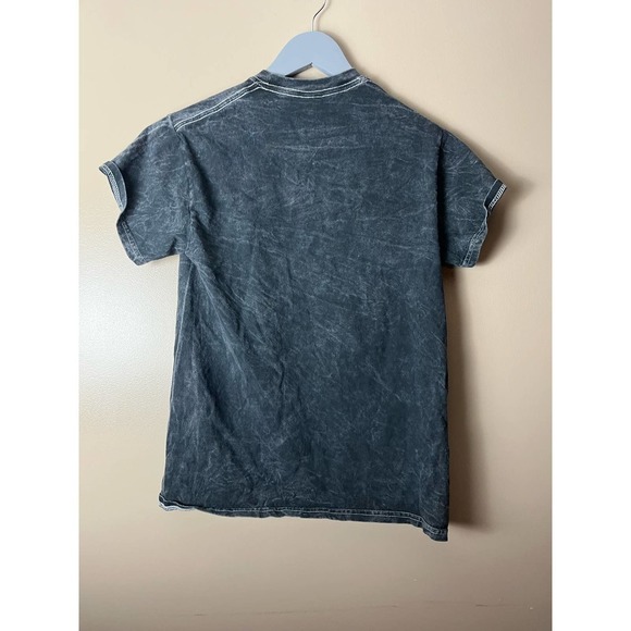 Nascar Racing Graphic Tee Shirt Sz XS Acid Wash Short Sleeve Top - Picture 2 of 5